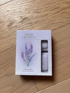 Sarah Michaels Lavender Body Bar / Set of 2 3.5 oz New Vintage